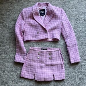 Zara Pink Skirt Set